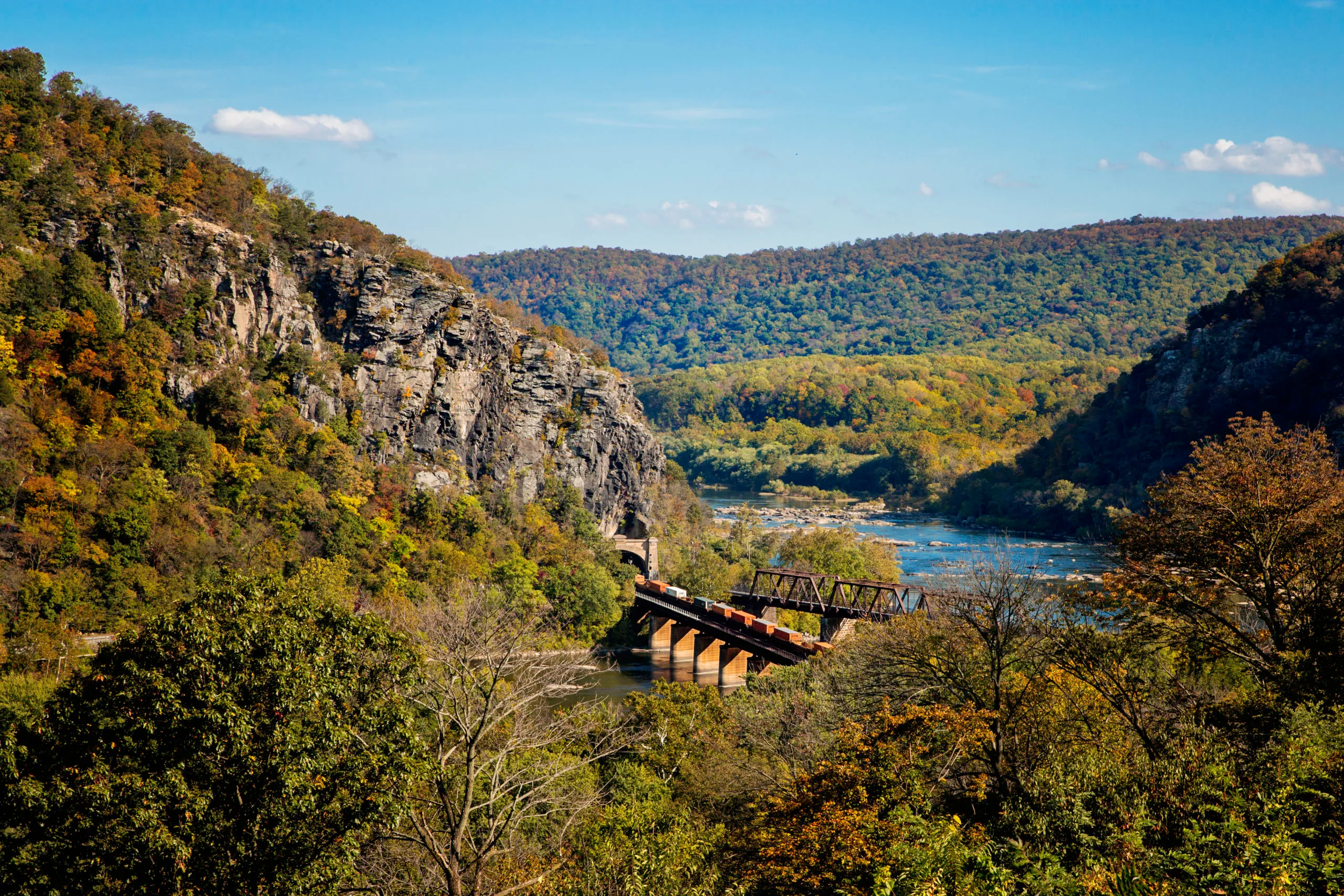 Appalachian Trail overlook, Nolichucky River rafting, Pinnacle Mountain view