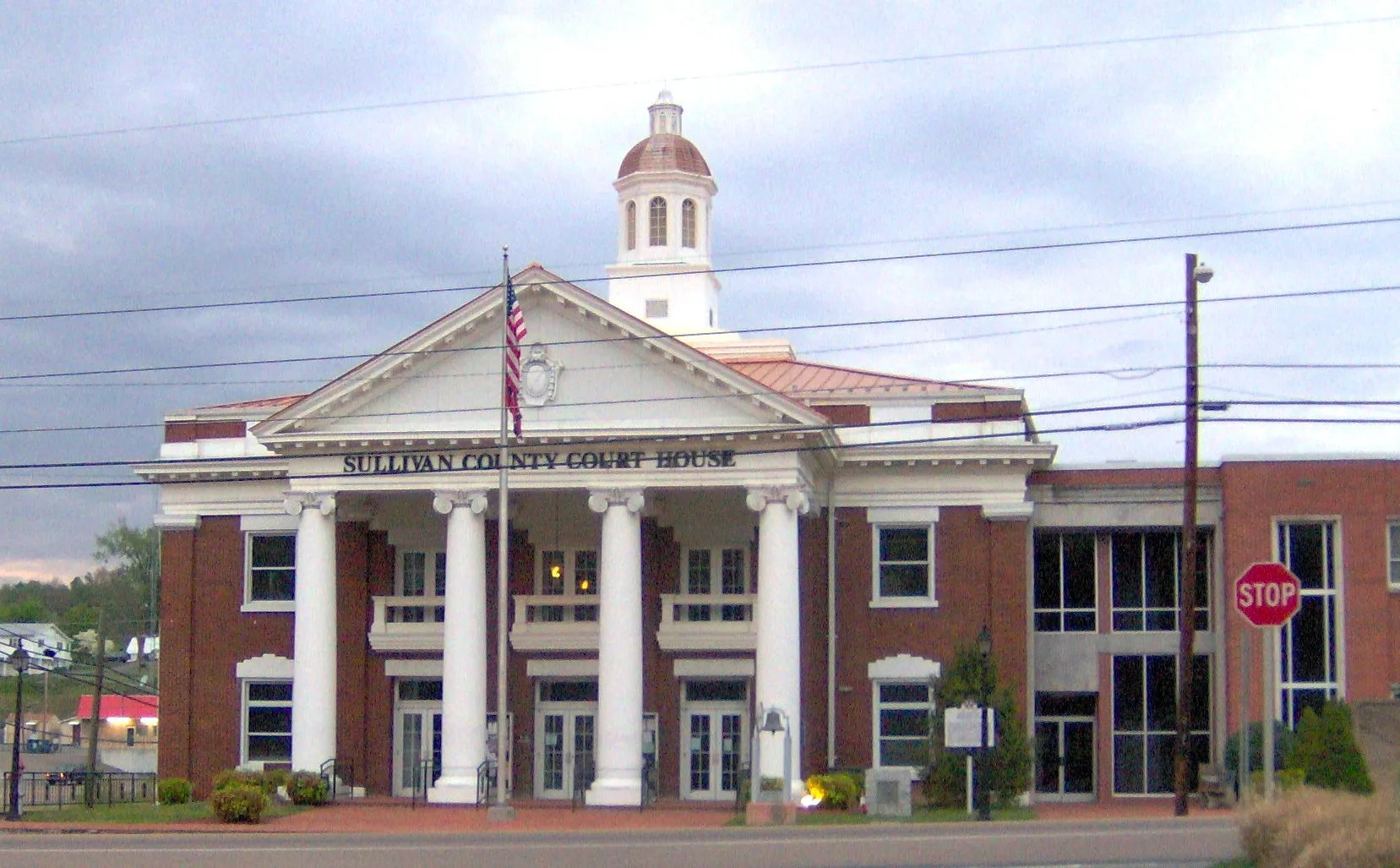 Historic downtown Blountville, Tennessee, featuring classic buildings and scenic surroundings.